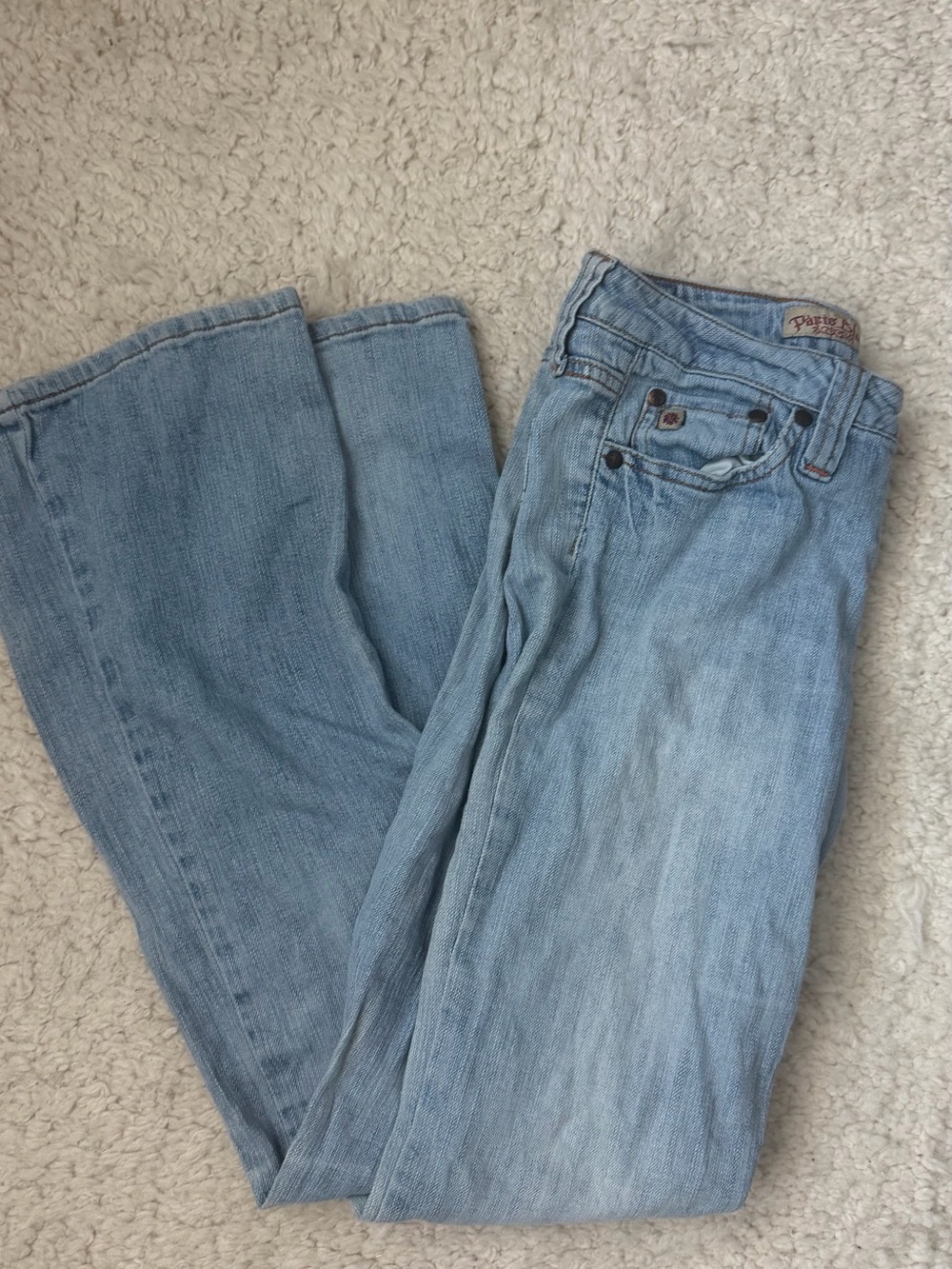 Y2K Light Blue Women's Jeans - pairs blue